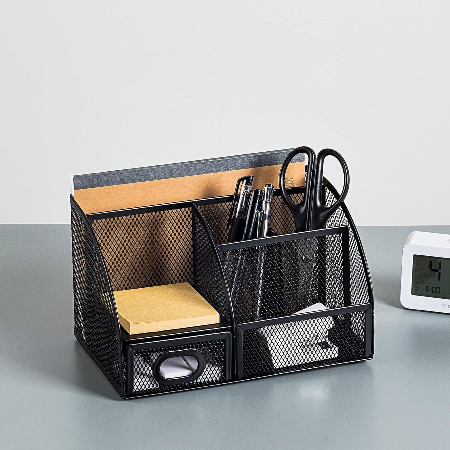 Amazon Basics Pen Holder and Desk Organizer, Office Supplies Storage C