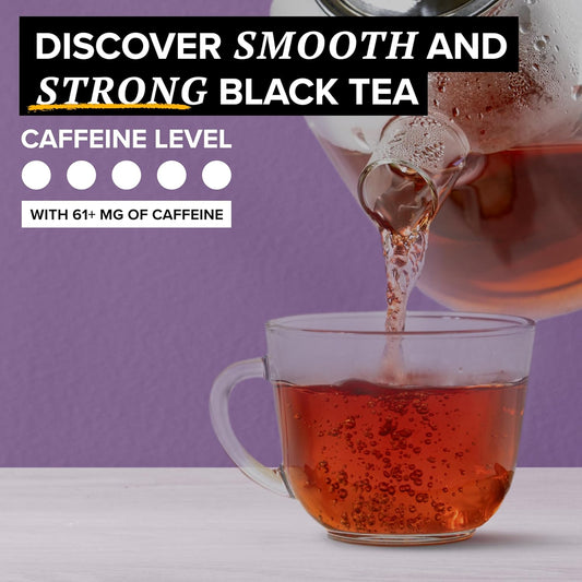 TAZO Organic Earl Grey Tea Bags, Black tea with Caffeine, 16 Total Tea Bags