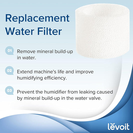 LEVOIT 10-Pack Top Fill Humidifier Replacement Filters, Capture Partic