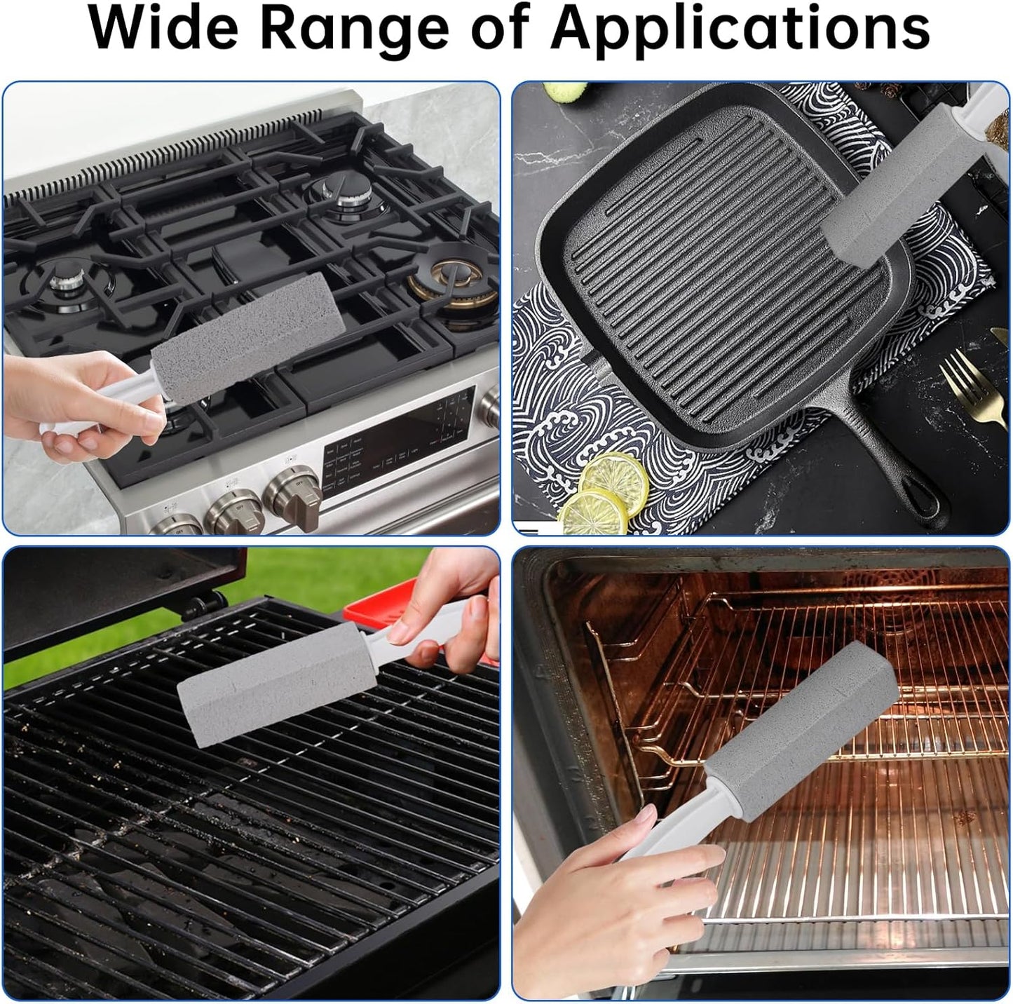 Cleaning Pumice Stone for Stove Grates - 2 Pack to Remove Water Rings