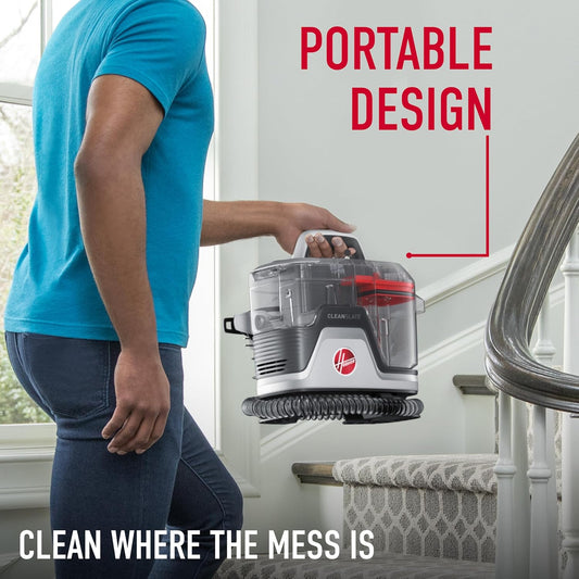 Hoover CleanSlate Plus Portable Carpet + Upholstery Spot Cleaner Machi