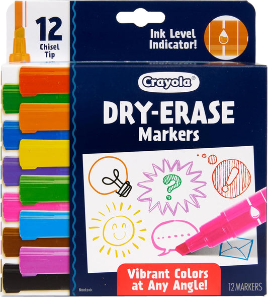 Crayola Take Note Dry Erase Markers for School (12ct) Essential Easter