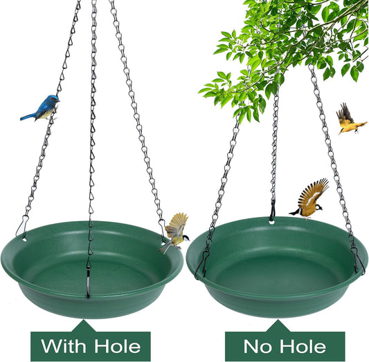 Hanging Bird Feeder & Bath for Outdoors, Wild Bird Feeders Tray, Hangi