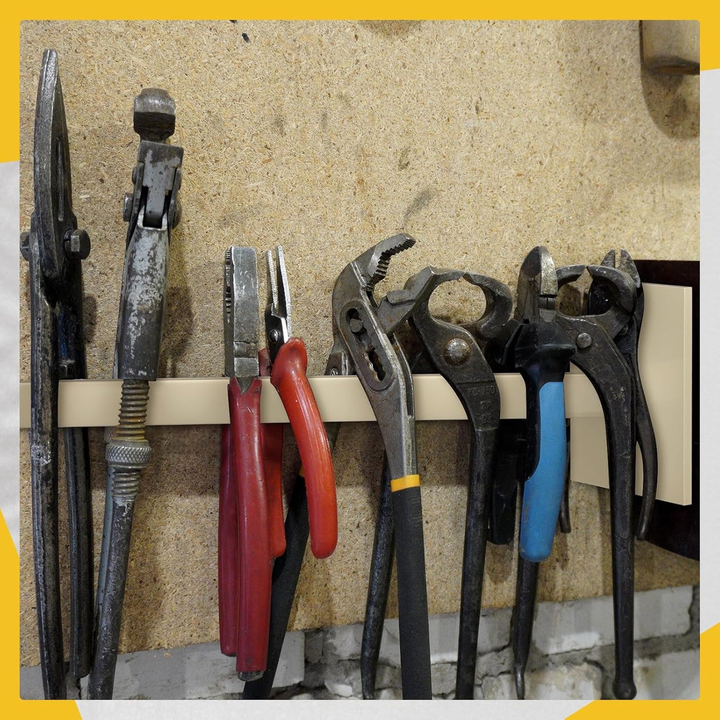 12 Inch Single Spoke Alloy Steel Tool Rack Heavy Duty Tool Organizer Wall Mount Hose Hanger Hook for Cords Garden Hoses Loppers Shears Garage Shed Storage