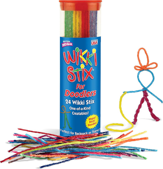 Wikki Stix for Doodlers - Kid's Travel Essential: Portable Creativity