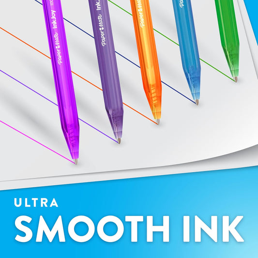 Paper Mate InkJoy 100RT Retractable Ballpoint Pens, Medium Point (1.0m
