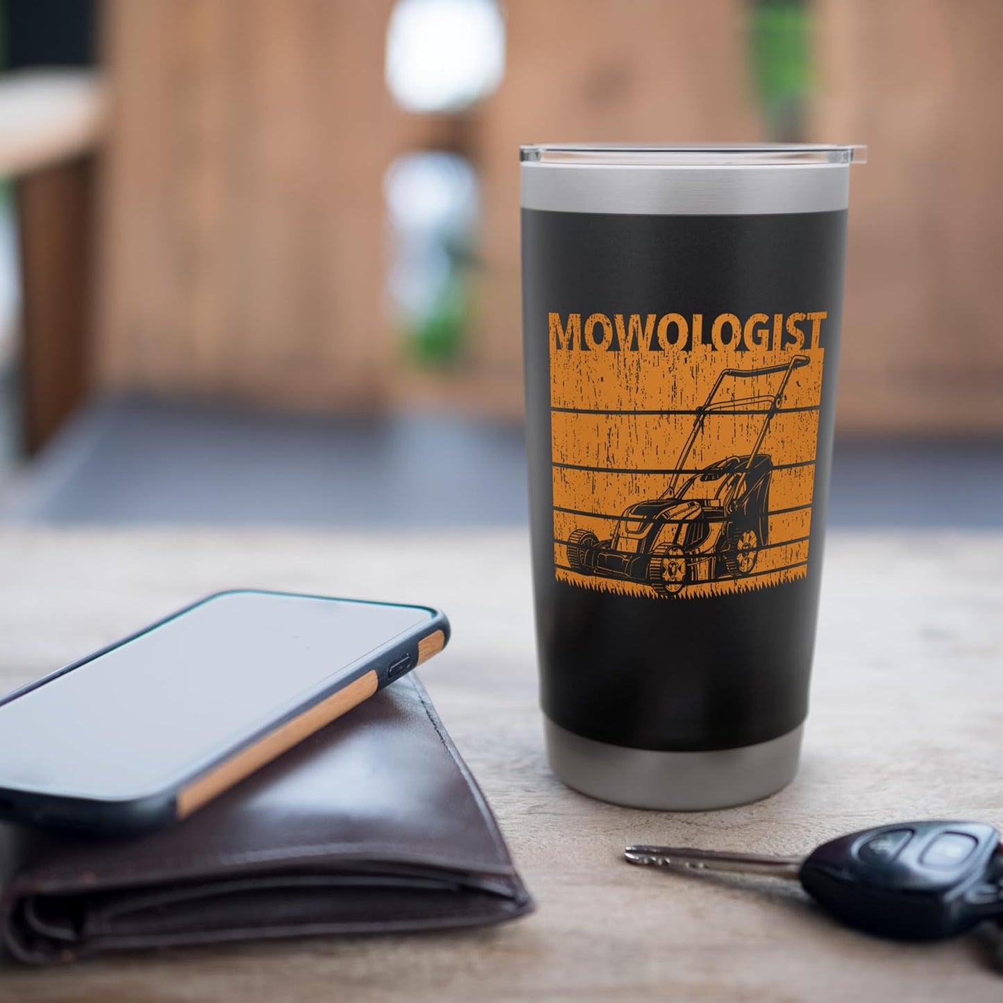 Mowologist Lawn Mower Funny Gardener Gardening Lovers Outfit Stainless Steel Insulated Tumbler