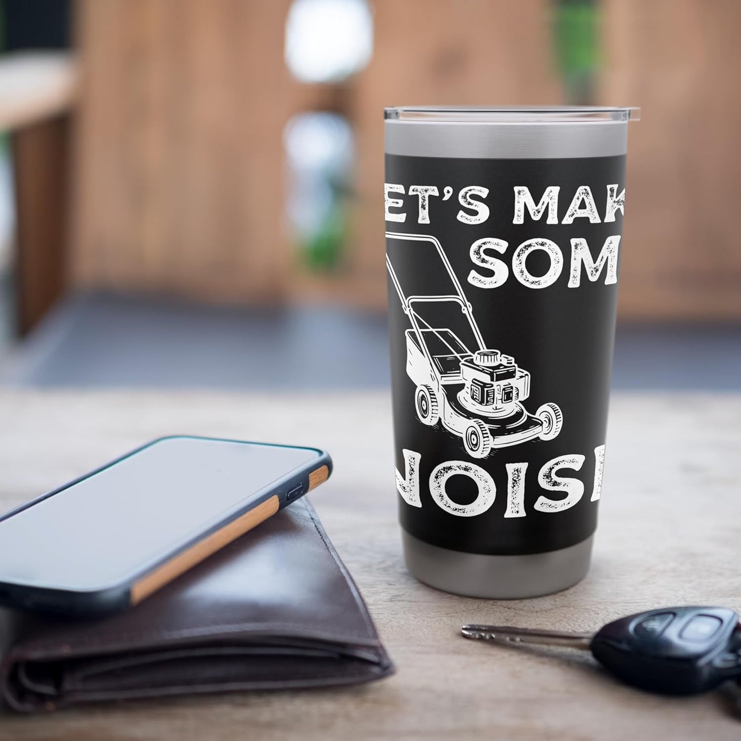 Lets Make Some Noise Lawn Mower Stainless Steel Insulated Tumbler