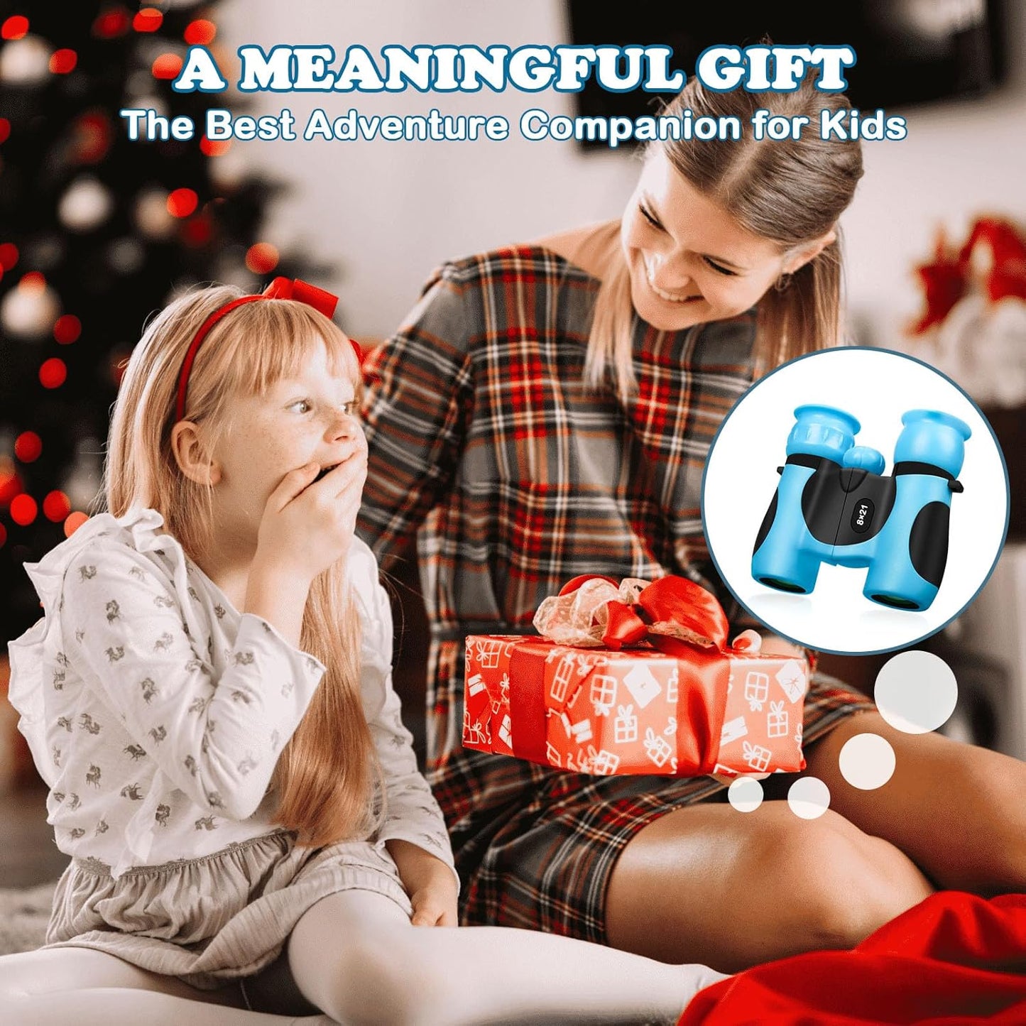 BLACKICE Binoculars for Kids, High-Resolution 8x21, Kids Binoculars Gift Set for Boys & Girls, Shockproof & Compact for Bird Watching, Travel, Hiking, Camping, Hunting, Children Outdoor Gear(Blue)