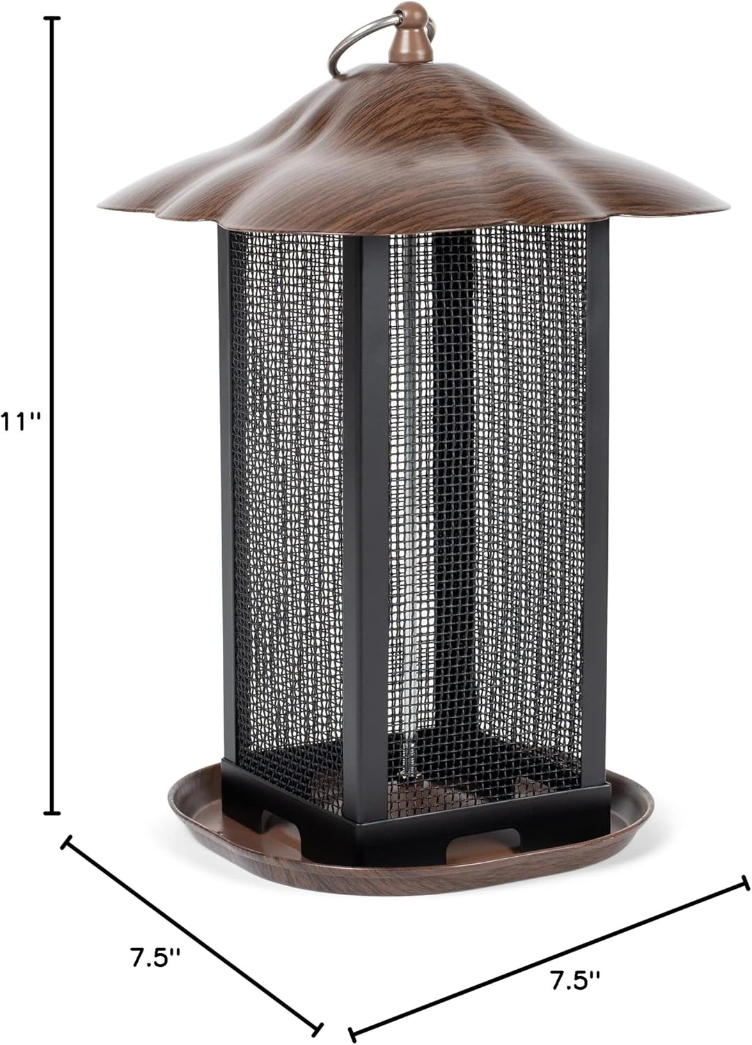 Cottage Garden Hanging 11 inch Cherry Woodgrain Finish Heavy Duty Mesh
