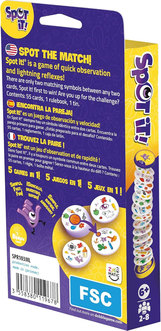 Asmodee Spot It! Classic Card Game (2024 Refresh) - Eco-Blister Editio
