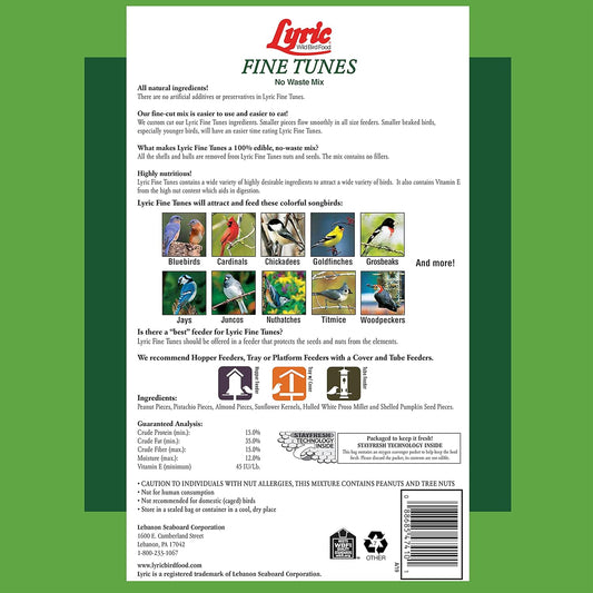 Lyric Peanut Pieces - Shelled Peanuts for Wild Birds 15 lb and Lyric F