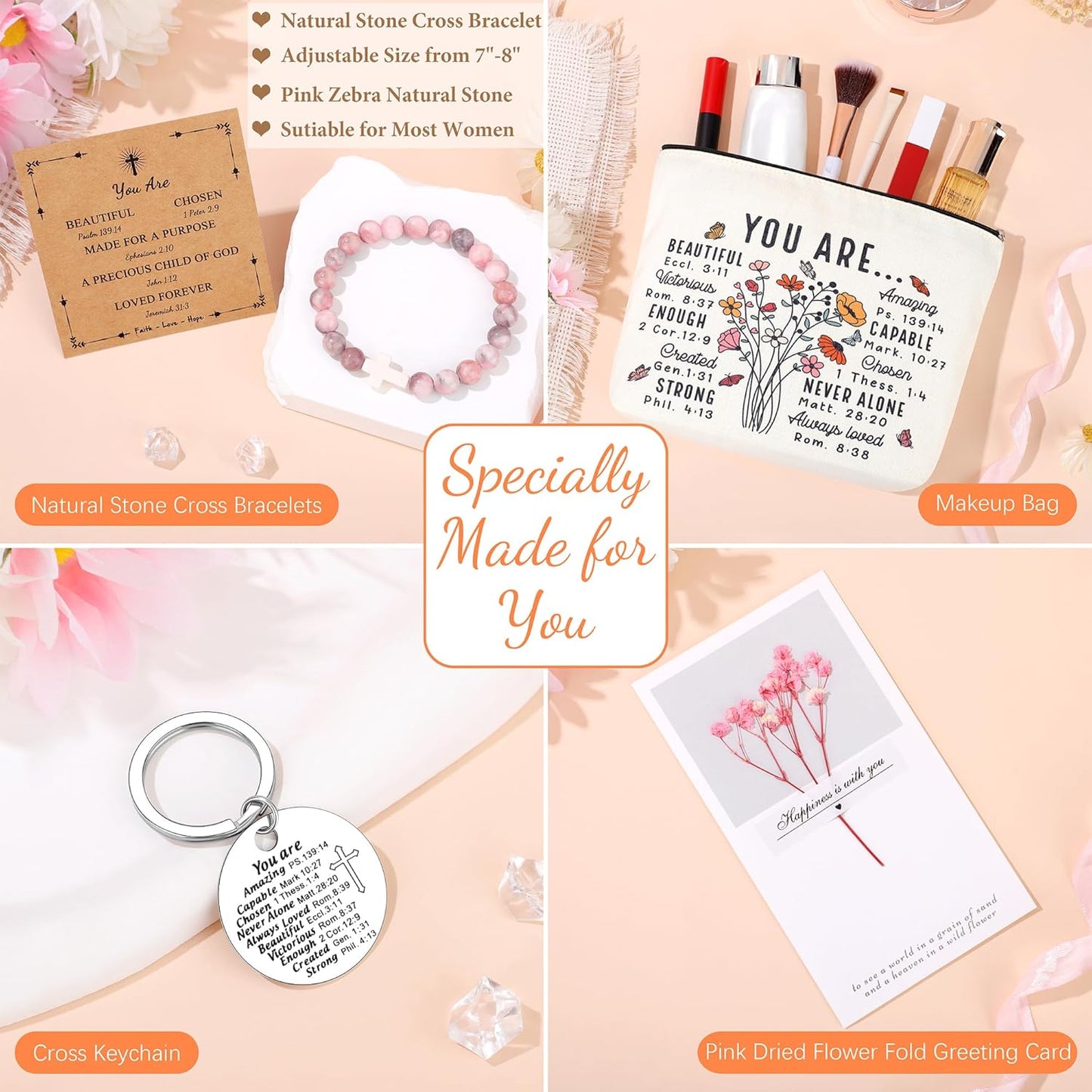 Christian Religious Gifts for Women, Easter Mothers Day Birthday Graduation Gifts for Her Women, Best Friend Sister Mom Christmas Valentines Friendship Faith Ideas Present