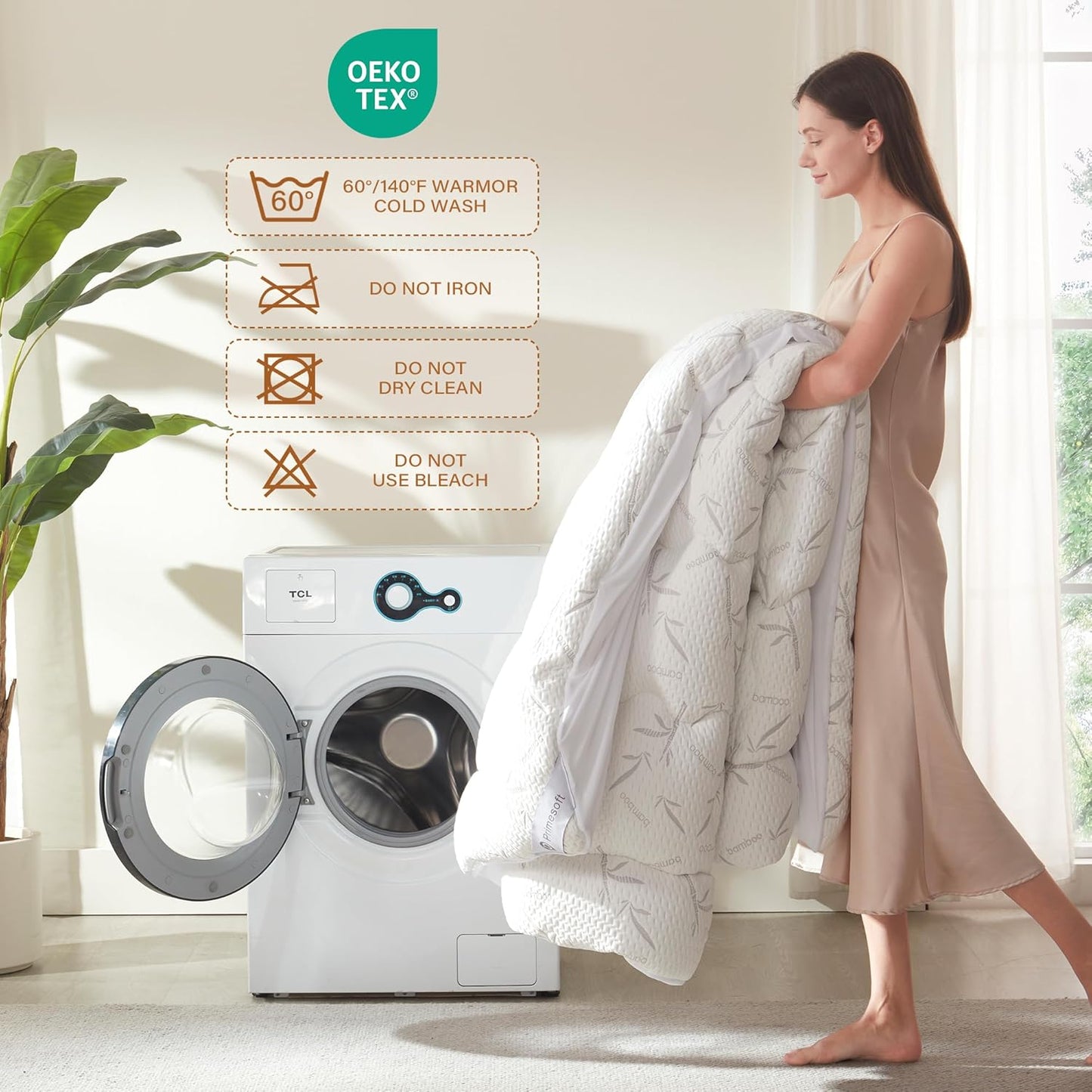 100% Waterproof Queen Size Mattress Topper, Thick Pillow Top Mattress Pad,Up to 21 Inch Deep Pocket,Soft Breathable Mattress Pad for Back Pain, Protector Cover(White)