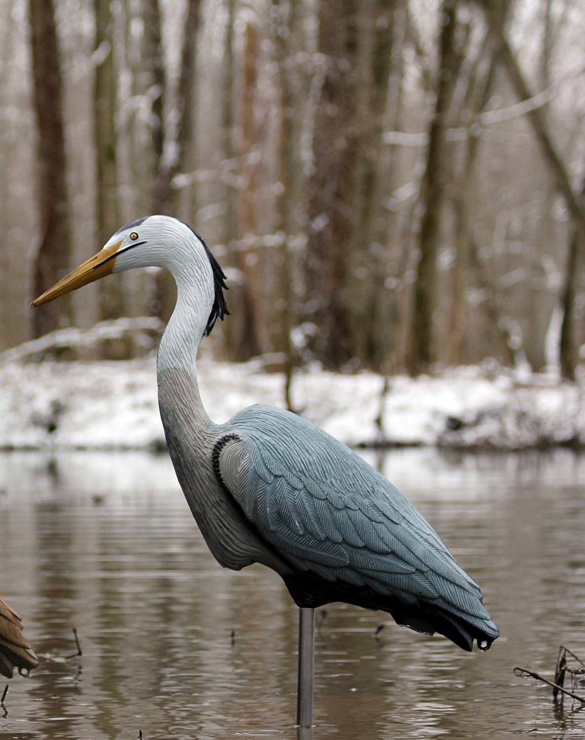 Flambeau Outdoors 5960CD Great Blue Heron Decoy, Includes Metal Stake - 1-Pack