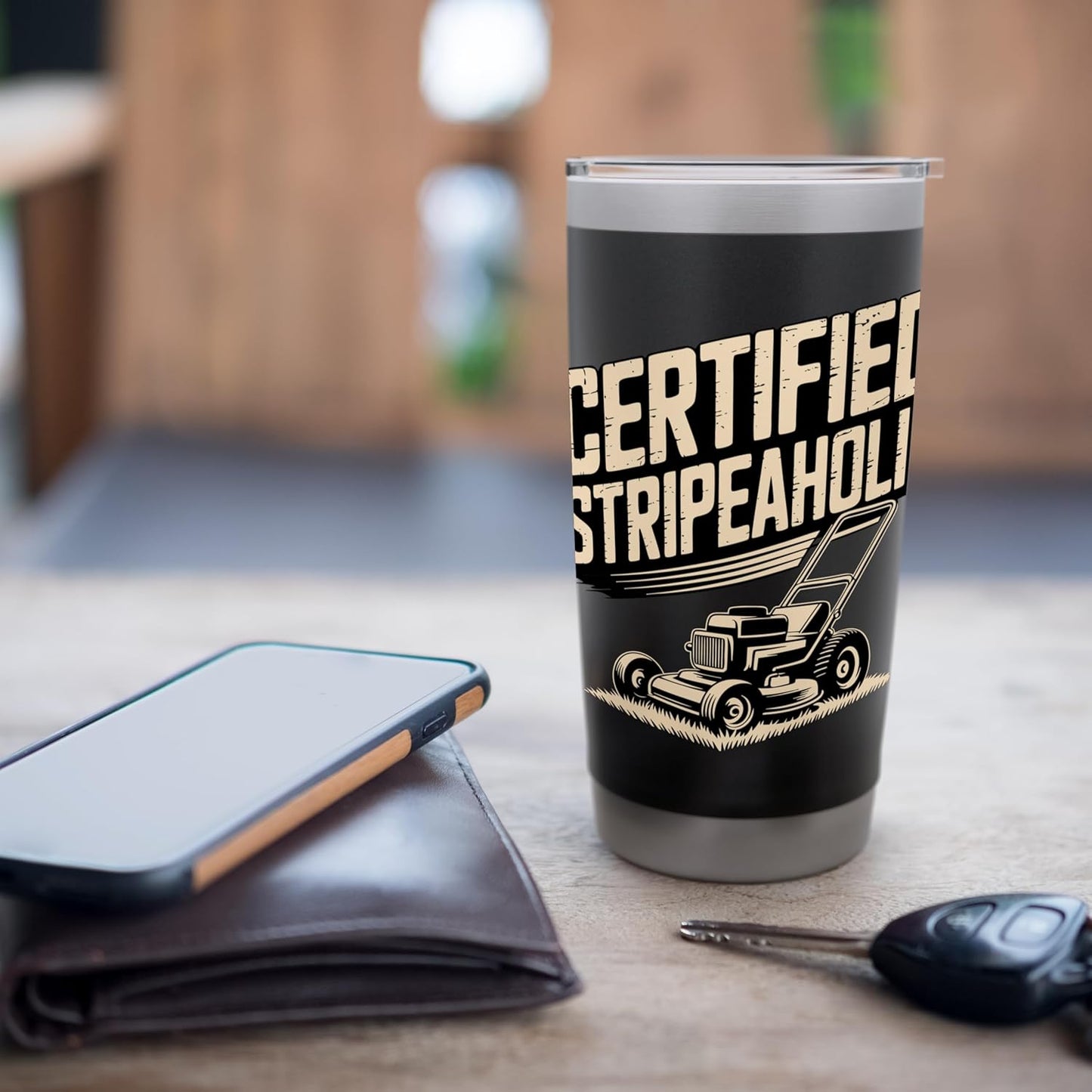Funny Lawn Striper Lawn Care Mowing Striping Stainless Steel Insulated Tumbler