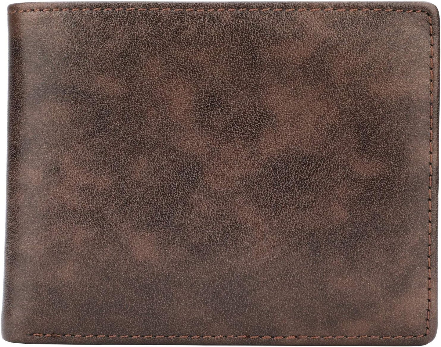 Wallet for Men-Genuine Leather RFID Blocking Bifold Stylish Wallet Wit