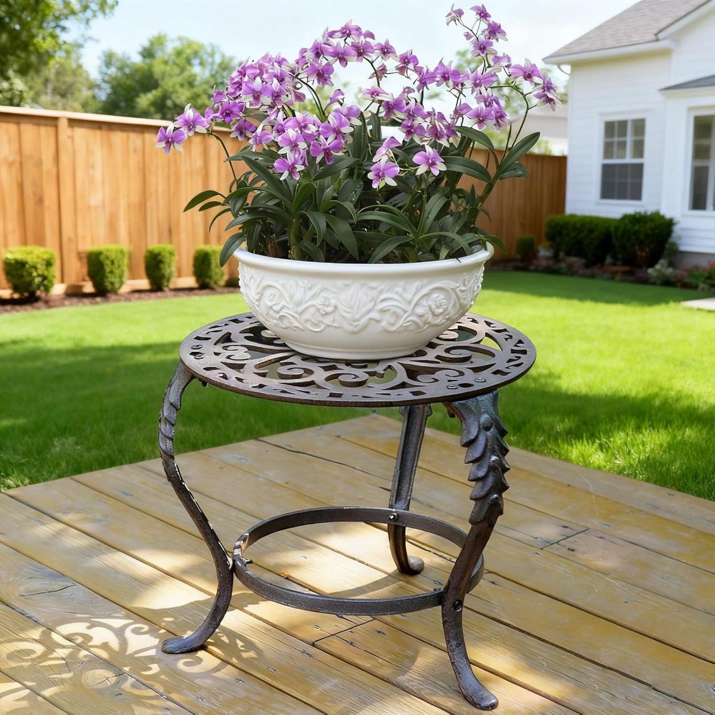 Notakia Plant Stand Indoor Outdoor Clearance Heavy Duty Cast Iron Plan