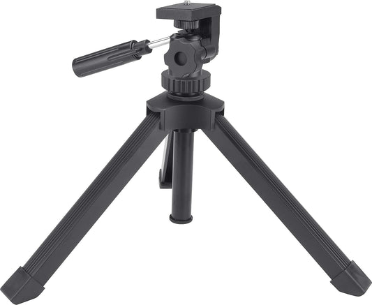BARSKA AF13270 Heavy Duty Table Top Tripod for Cameras, Binoculars, Spotting Scopes, and More, Black, One Size, Adjustable Height Min-Max: 10.25" - 14"