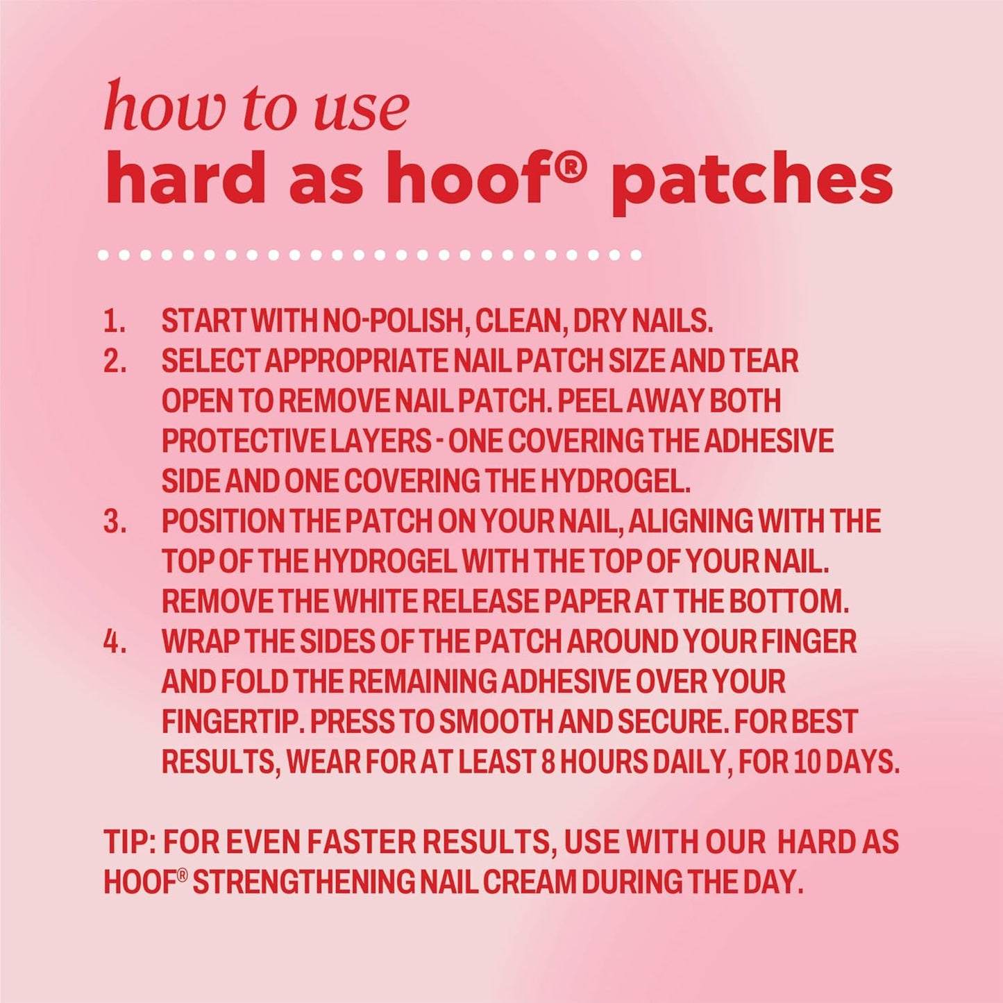 Onyx Professional Hard as Hoof S.O.S Nail Patches - Nail and Cuticle S