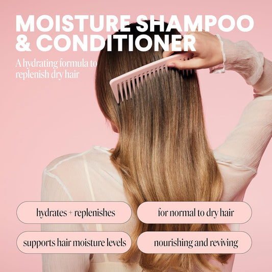 MONDAY HAIRCARE Moisture Shampoo + Conditioner Set for Dry, Coarse, St