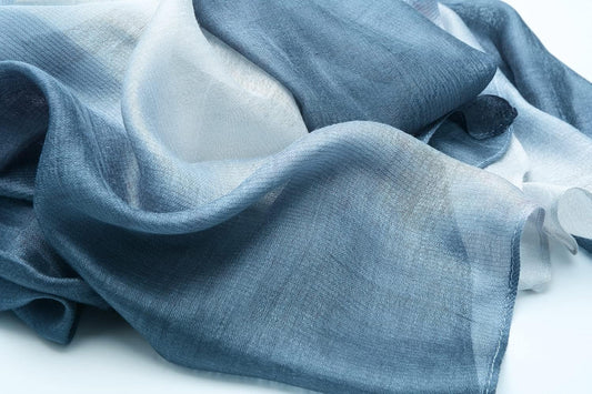 Cotton Silk Scarf Elegant Soft Wraps Color Shade Scarves for Women