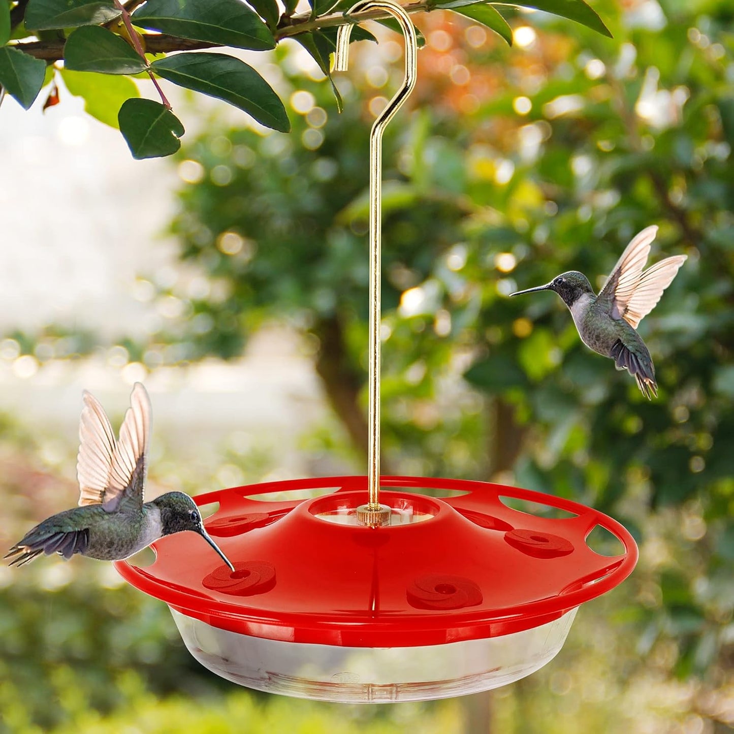 Juegoal 12 oz Hanging Hummingbird Feeder