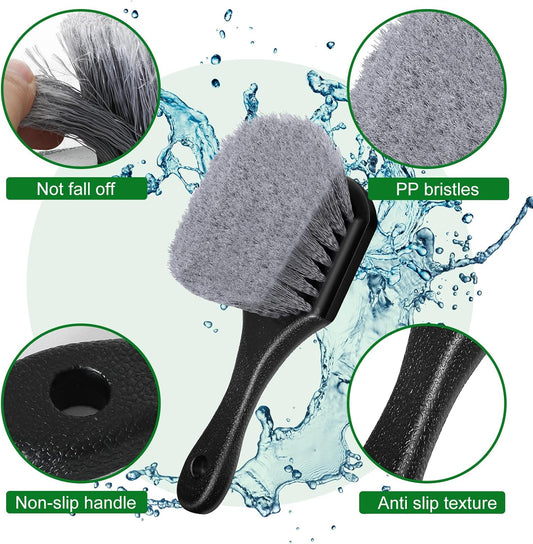 5 Pcs Bird Bath Brush,Bird Bath Cleaning Brush with Ergonomic Handle and PVC Bristles Hummingbird Feeder Cleaning Brush for Bird Feeder Bath Accessories Fountain Outdoor Cleaning
