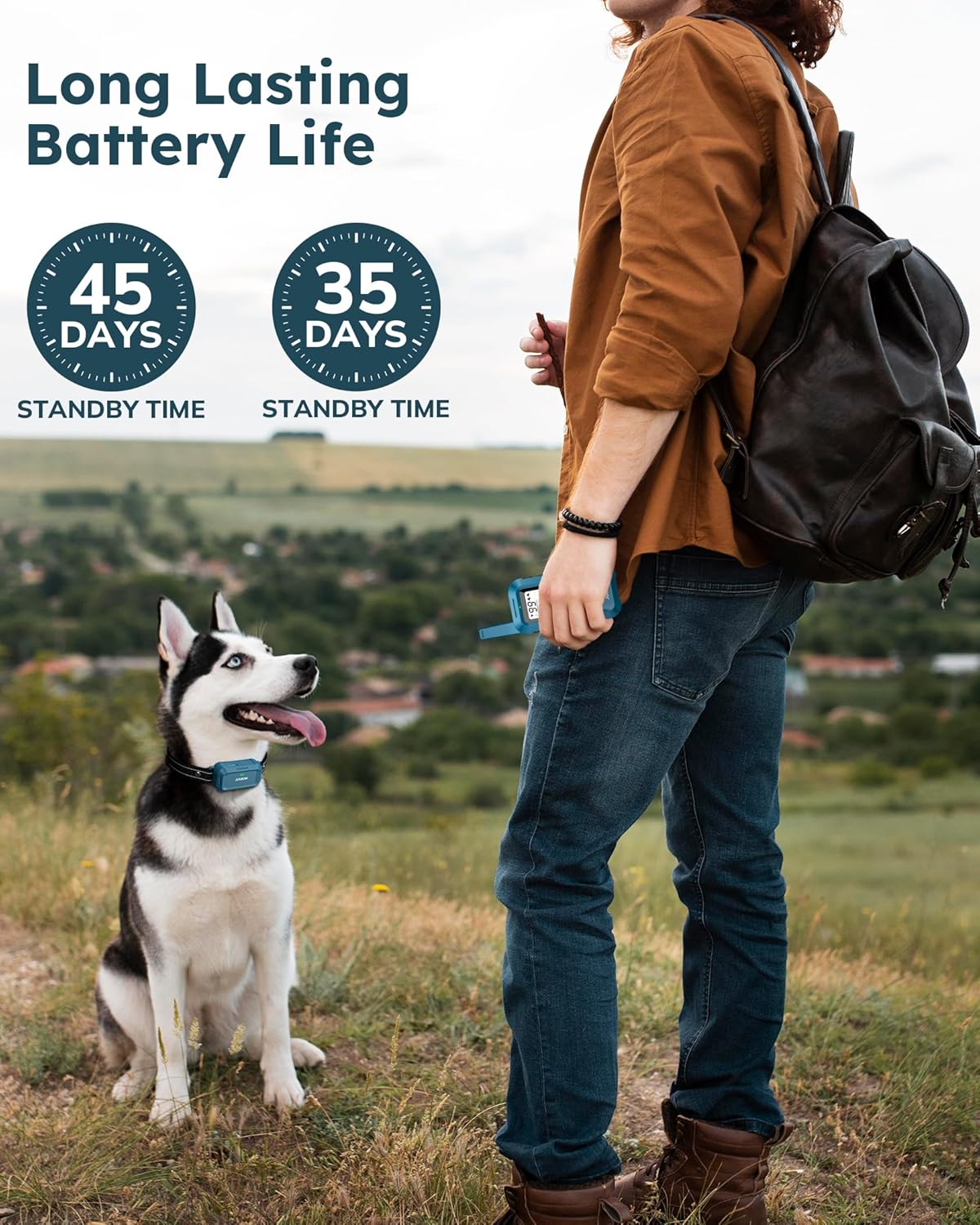 Jugbow Dog Shock Collar - 4200FT Dog Training Collar with Remote, IPX7