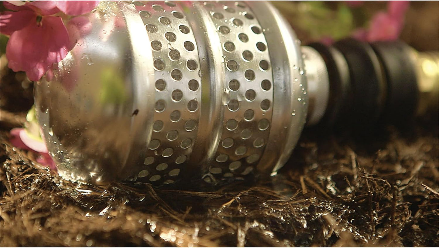Gilmour Metal Bubbler Sprinkler, Garden Spot Sprinkler for Small Areas, Aluminum Diffuser Flood Nozzle for Delicate Watering