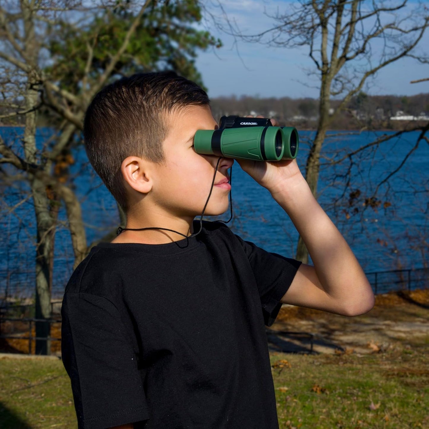 Carson Hawk Kids 30mm Beginner Field Binoculars (HU-530)