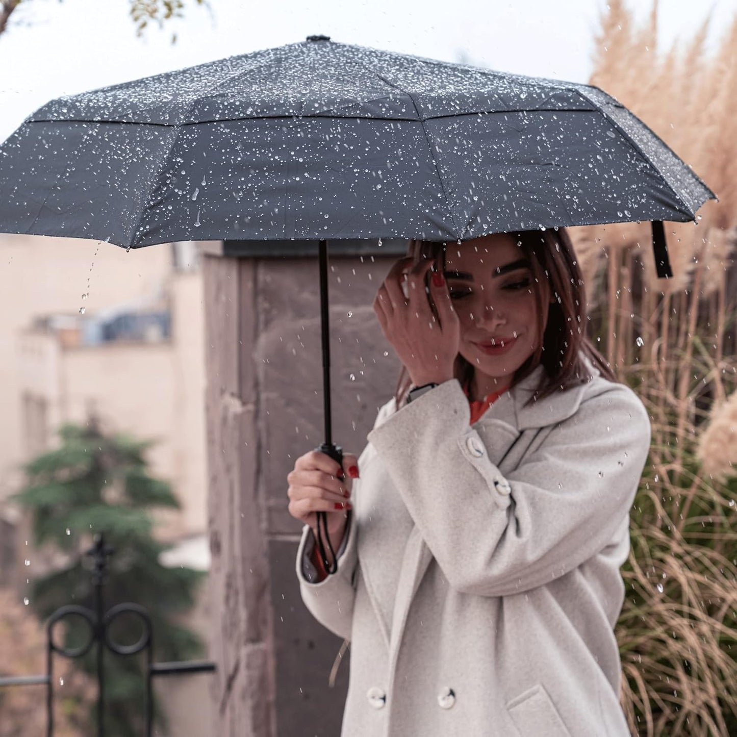 Mr. Pen- Windproof Travel Umbrella, Automatic Umbrellas for Rain, Comp