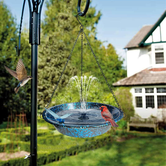 Hanging Bird Bath for Outdoors 11.4 inch Birdbath Bowl Window Birds Fe
