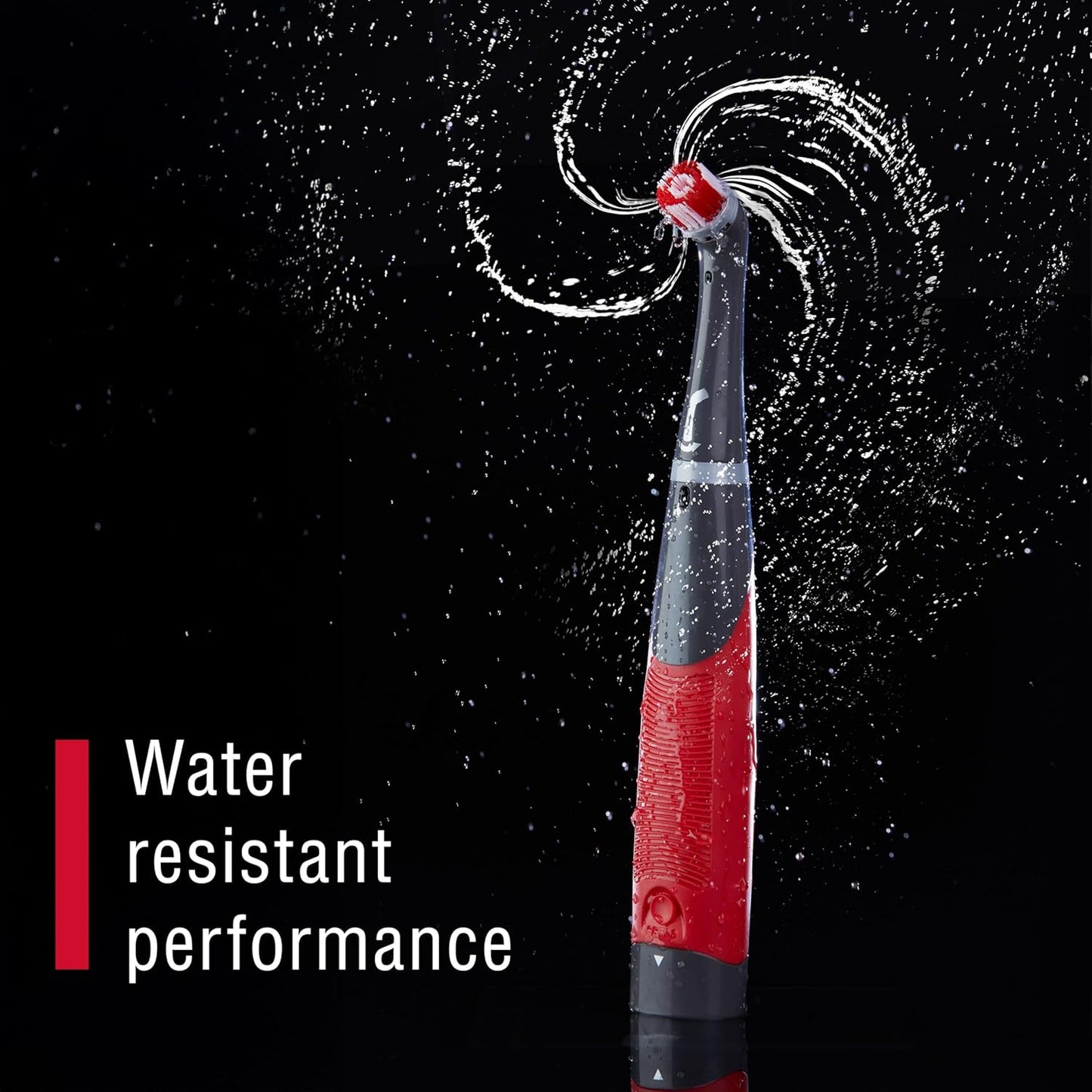 Rubbermaid Reveal Power Scrubber with Multi-Purpose & Grout Head, Cordless Electric Battery Powered Scrub Brush, Water Resistant, for Home/Kitchen/Bathroom/Grout/Tile/Shower/Tub