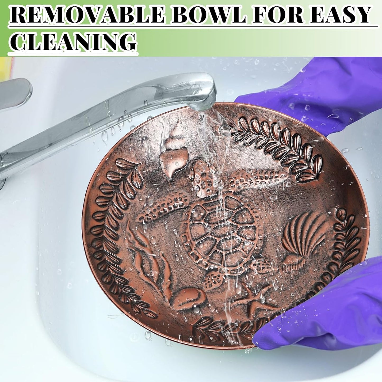 40 Inch Metal Bird Bath for Outside, Detachable Birdbath & Birdfeeder