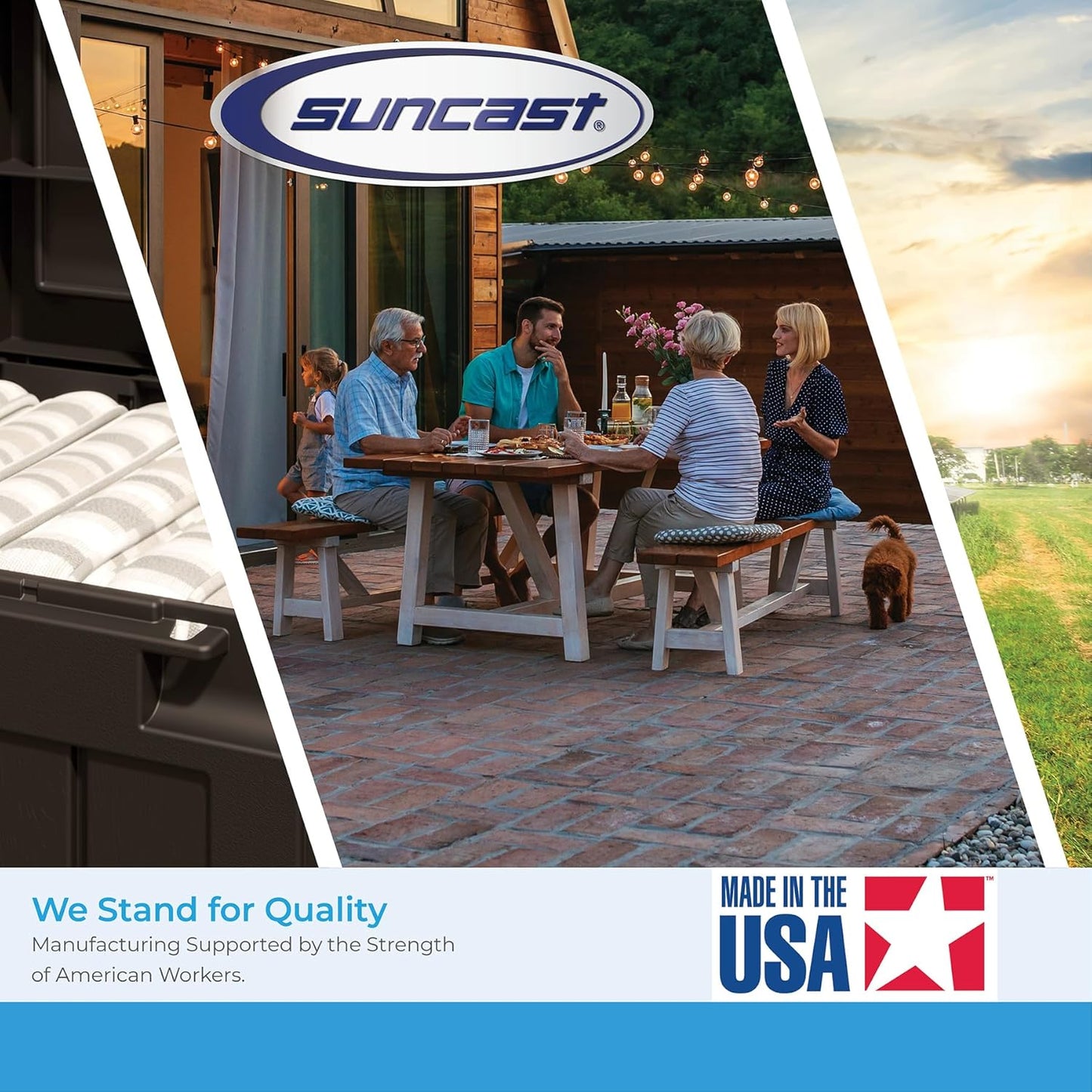 Suncast CPLDHH15000 Deluxe Garden Hangout with 150-Foot Capacity And E