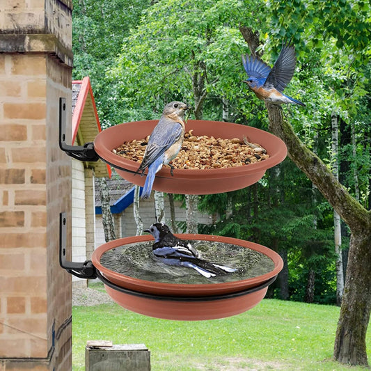 2. Spacious Double Deck Garden Bird Feeder Build Squirrel Guard Multif