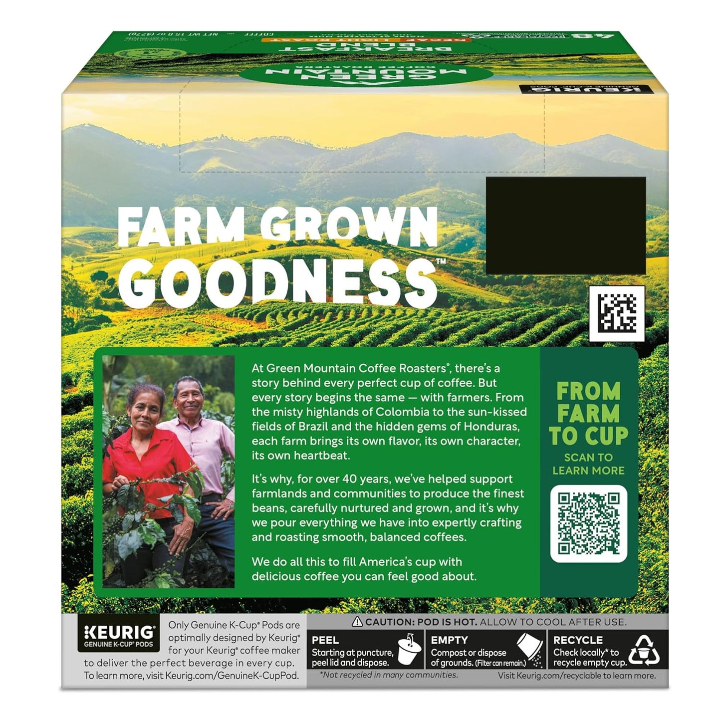 Green Mountain Coffee Roasters Decaf Breakfast Blend, K-Cup Portion Pack for Keurig K-Cup Brewers (Pack of 48)