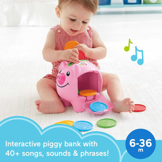 Fisher-Price Baby & Toddler Toy Laugh & Learn Smart Stages Piggy Bank