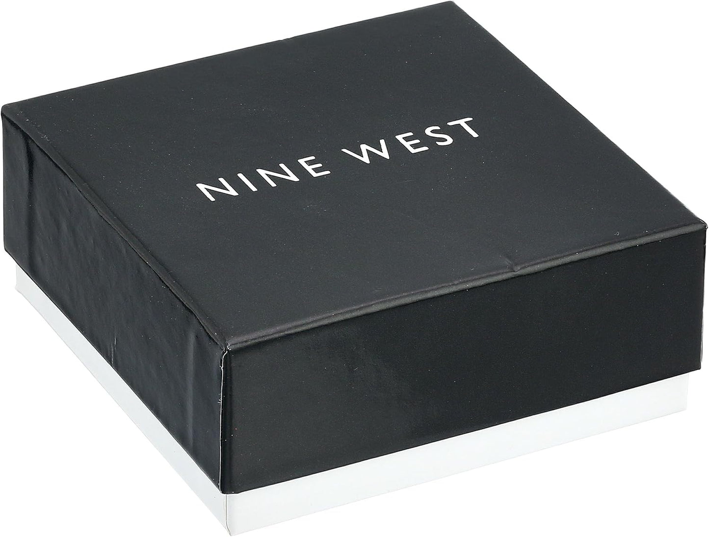 Nine West Women's Purple Necklace Earring Set Silver Tone