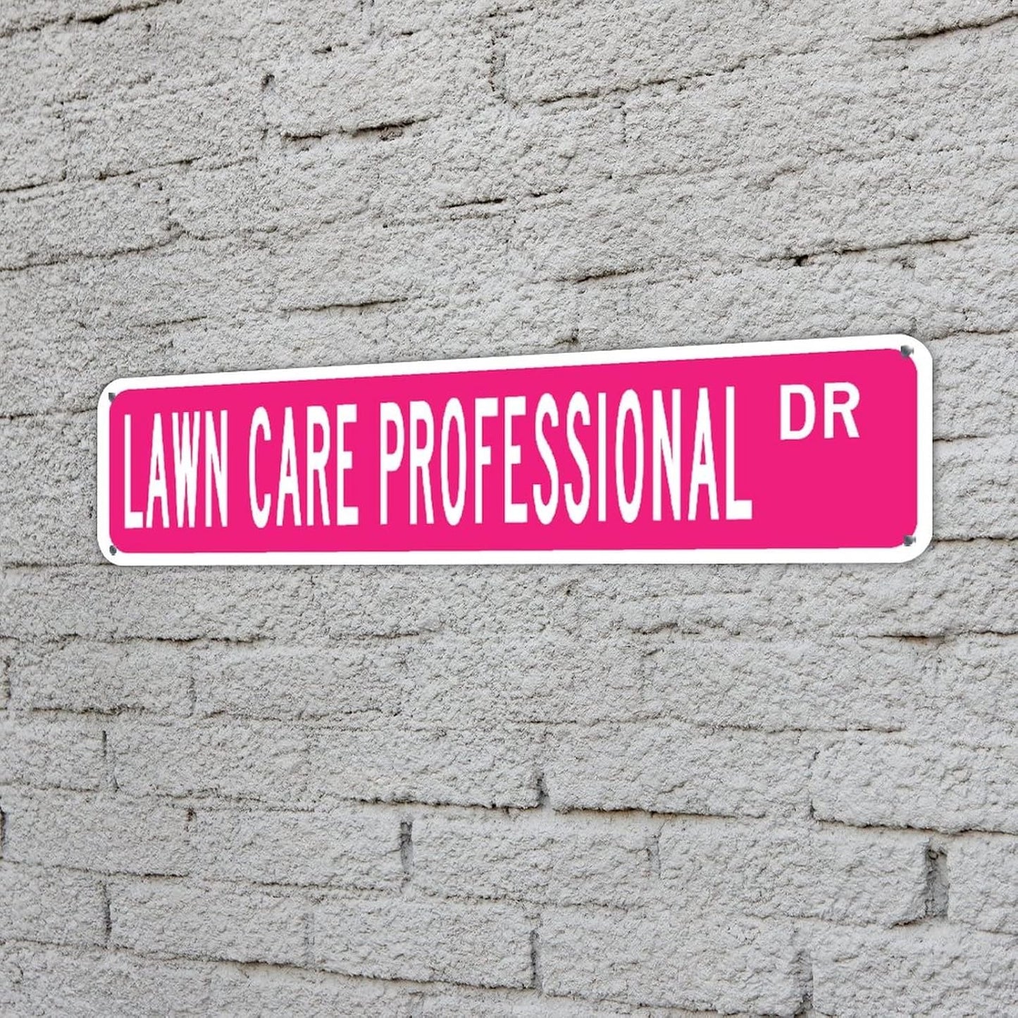 Lawn Care Professional Metal Sign Lawn Care Professional Metal Wall Art Animal Street Sign Farmhouse Sign Lawn Care Professional Gift 4" X 18"