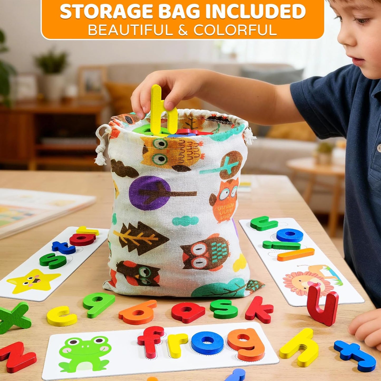 BEESTECH Alphabet ABC Learning Educational Toys for 3 4 5 Years Old Bo