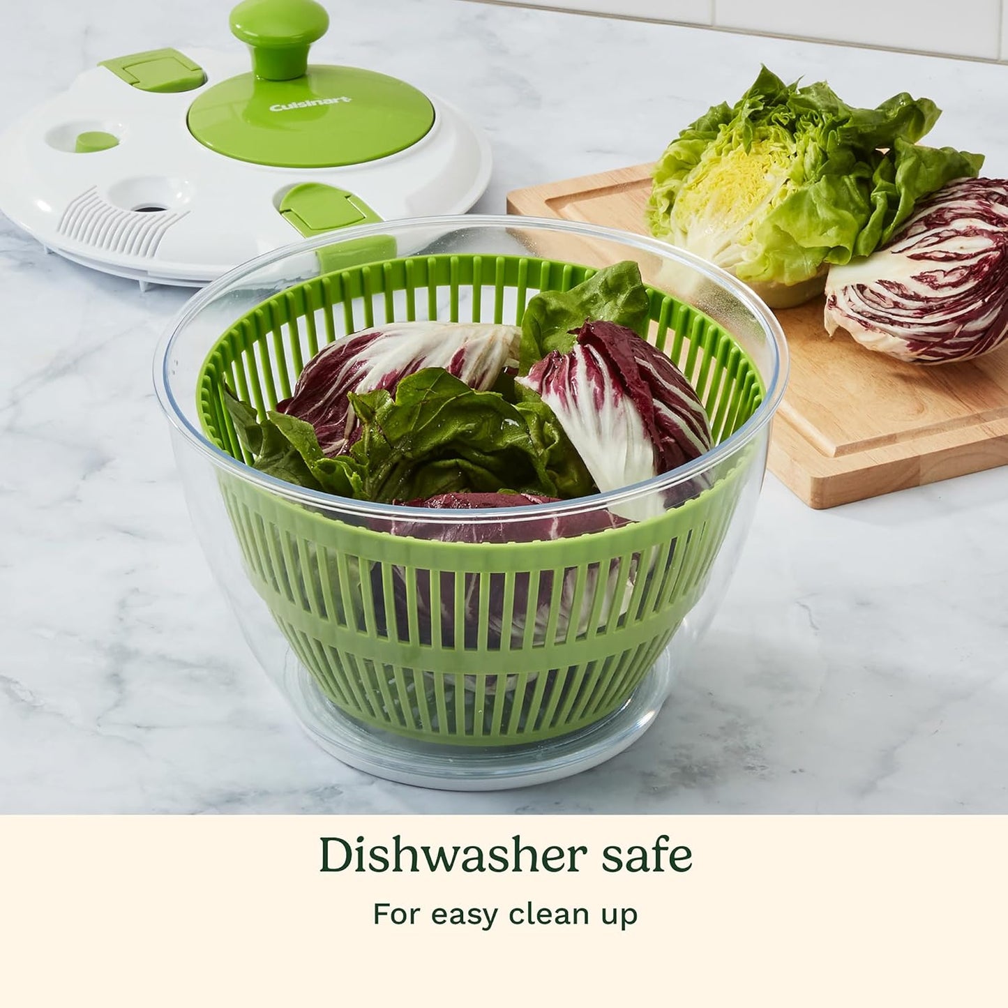 Cuisinart Salad Spinner- Wash, Spin & Dry Salad Greens, Fruits & Veget