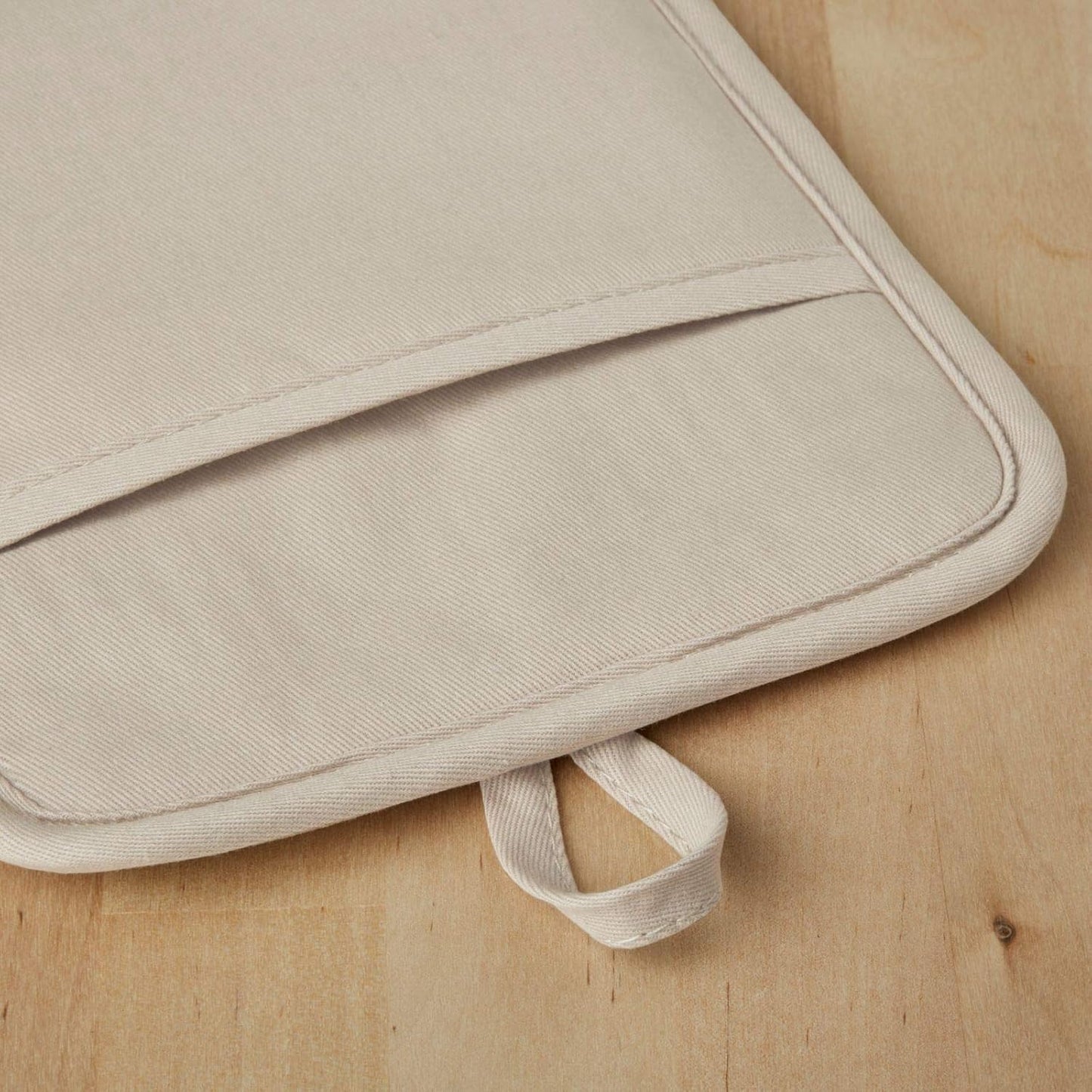 KitchenAid Ribbed Soft Silicone Pot Holder 2-Pack Set, Milkshake Tan,