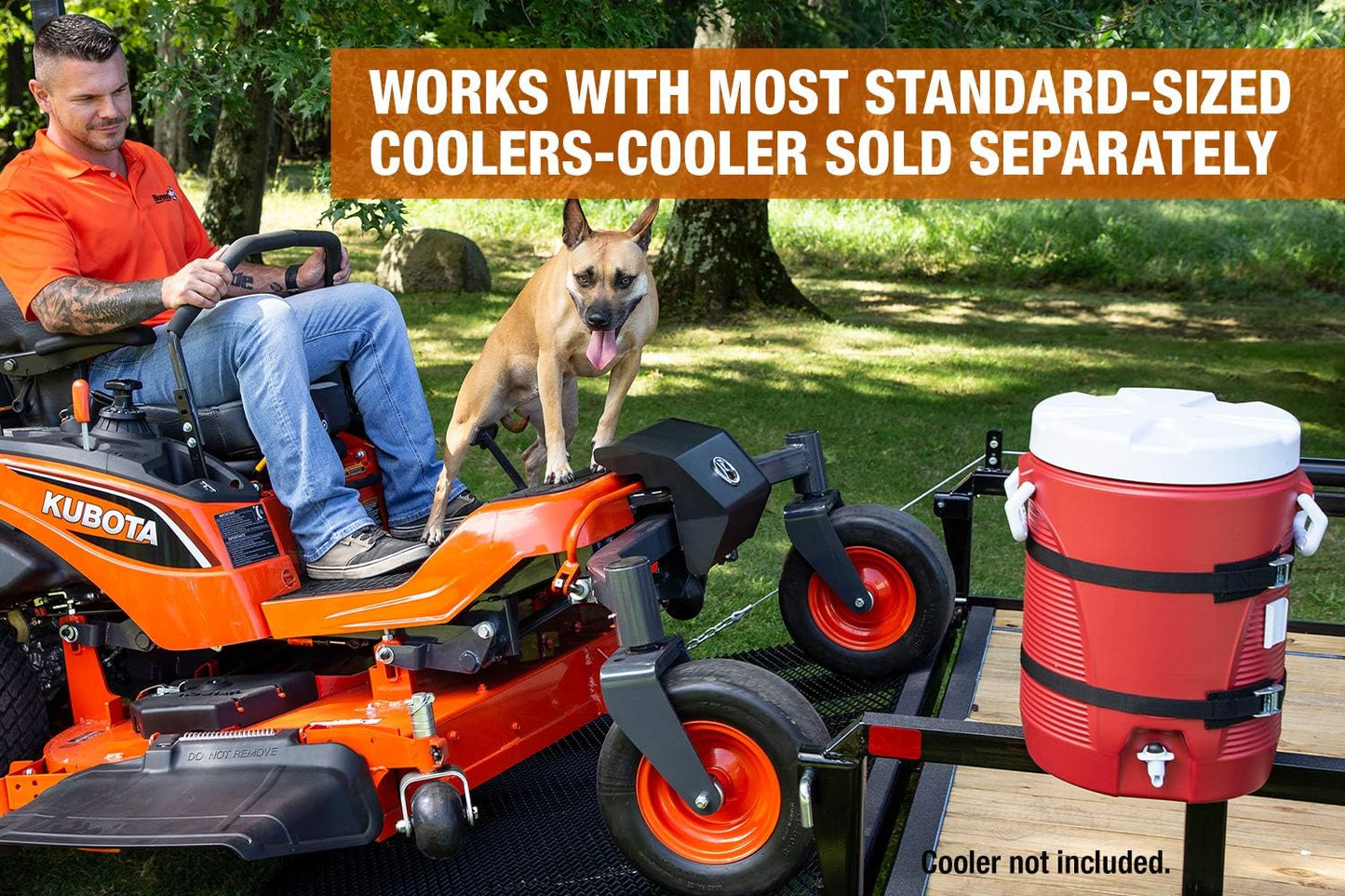 Buyers Products LT25 Steel Water Beverage Cooler Rack for Landscape Tr