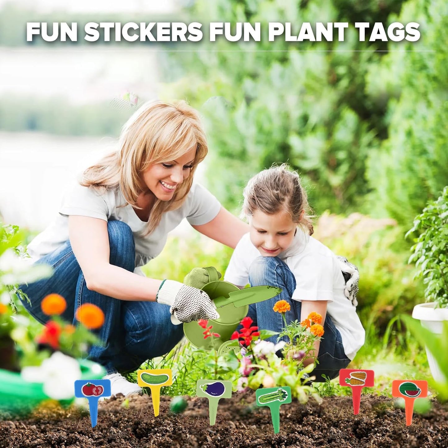 Kids Gardening Set 14Pcs Gardening Tools for Kids with Tote Bag,Wateri