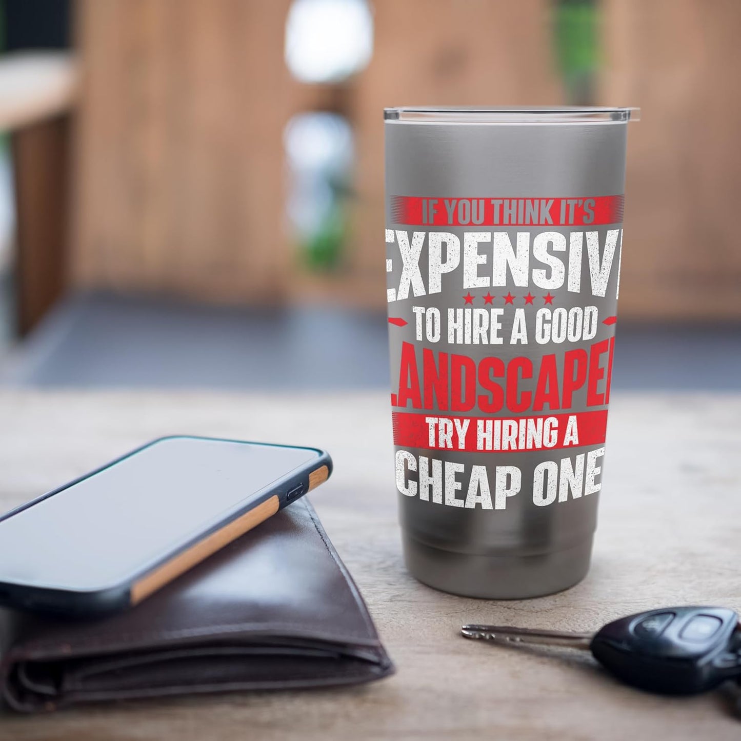 Hire A Good Landscaper - Lawnmowing Landscaping Lawn Care Stainless Steel Insulated Tumbler