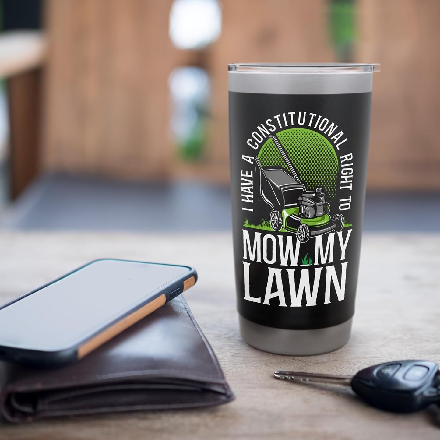 Lawn Mower Mowing Dad Father Landscaper I Have A Stainless Steel Insulated Tumbler