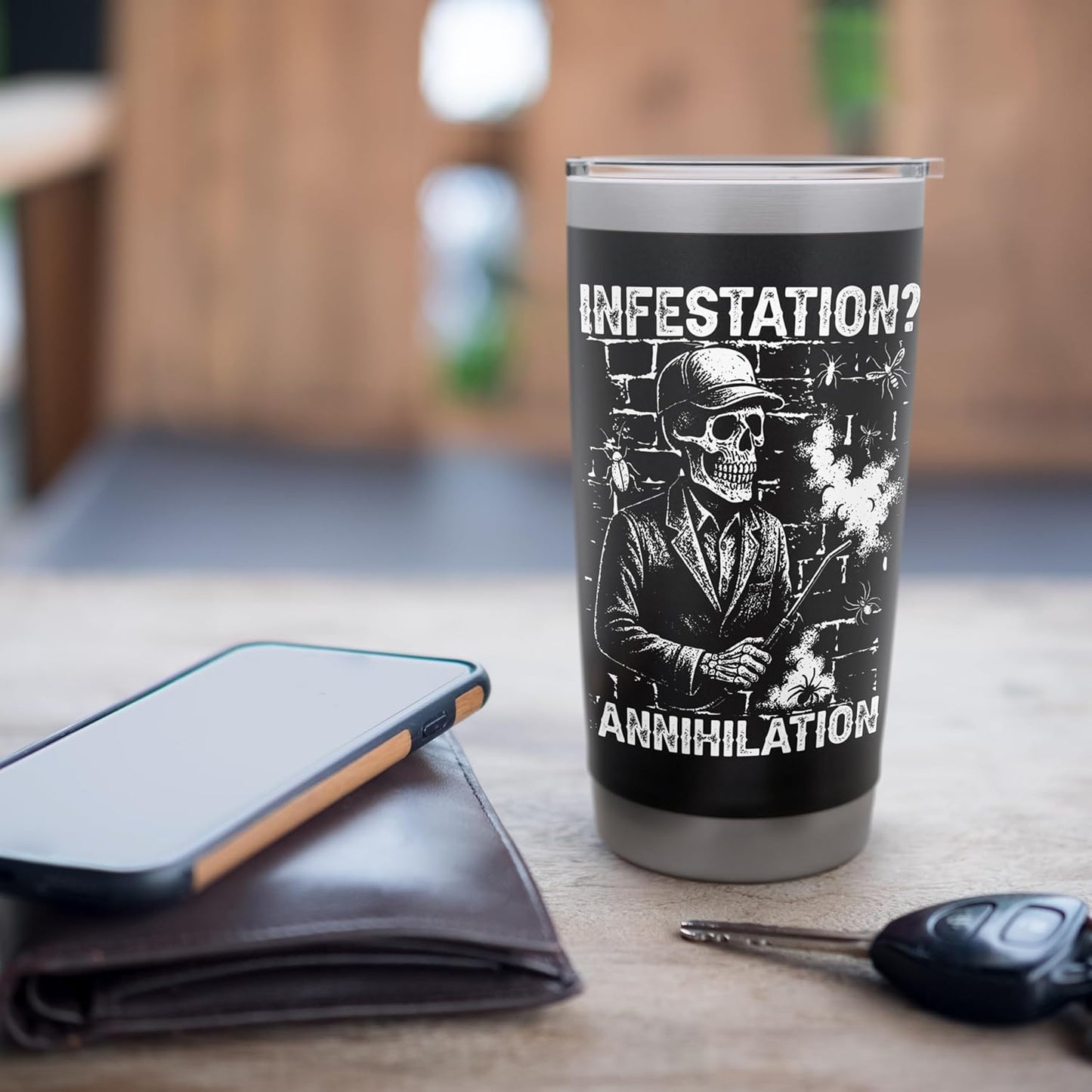 Infestation Elimination Pest Control Exterminator Gift Stainless Steel Insulated Tumbler