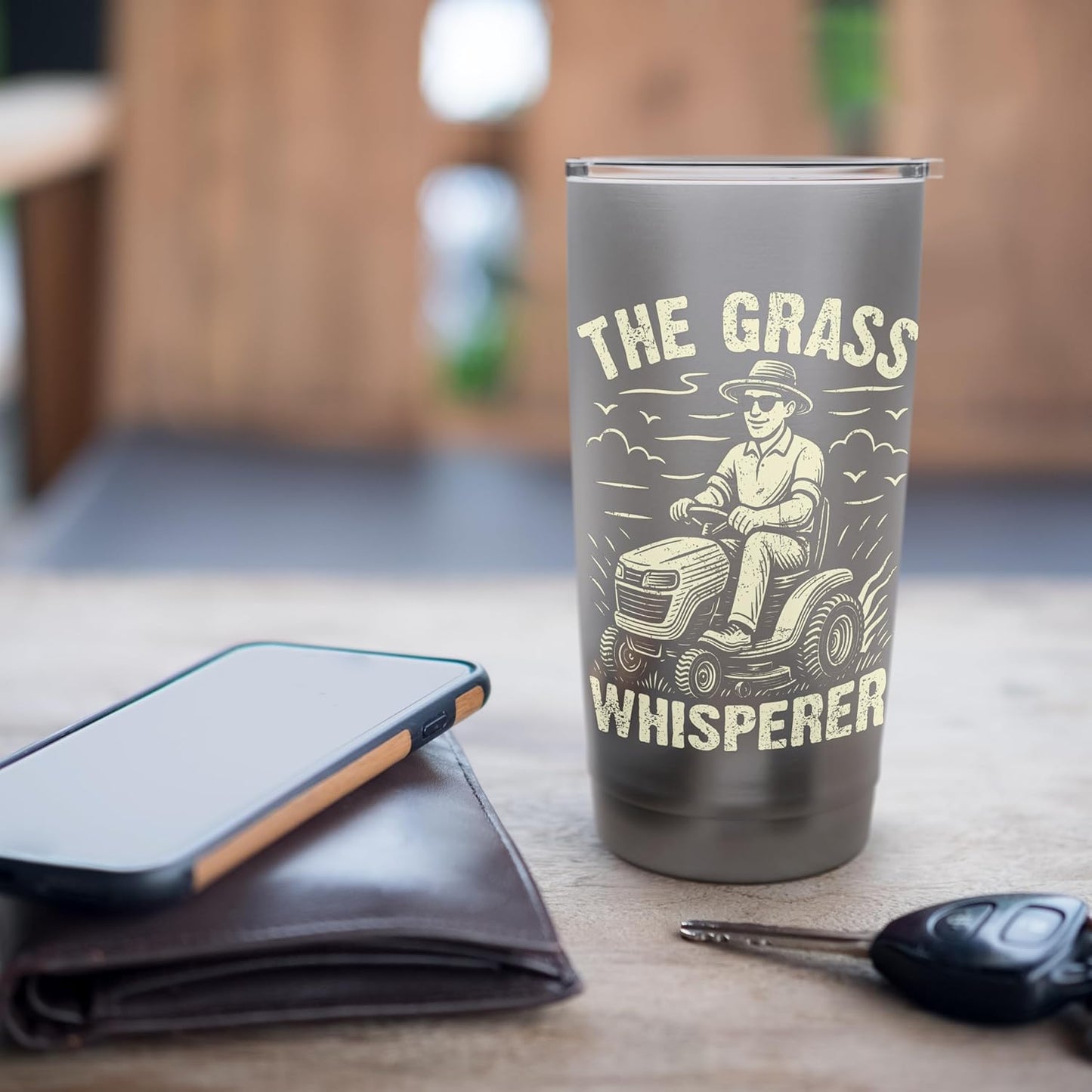 The Grass Whisperer Lawn Mowing Stainless Steel Insulated Tumbler